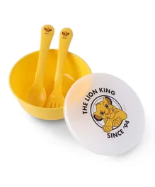 Disney Lion King Baby Feeding Set Yellow - 3 Pieces