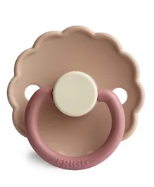 FRIGG Daisy Silicone Baby Pacifier 1-Pack Peony - Size 1