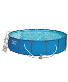 Bestway Steel Pro Round Pool Set, Corrosion-Resistant, 305x76cm, Easy Setup, Durable PVC, Age 5 Years+