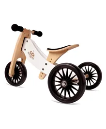 Kinderfeets 2-in-1 Tiny Tot PLUS Tricycle & Balance Bike - White