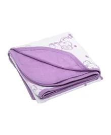 Kaarpas Premium Organic Cotton Muslin 2 Layered Quilt Blanket With Animal Theme of Elephants - Large