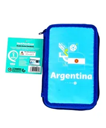 FIFA 2022 Country Argentina Double Decker Pencil Case With Stationary Supplies - 31 Pieces