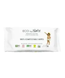 Naty Aloe Vera Baby Wipes Pack of 1 - 56 Wipes