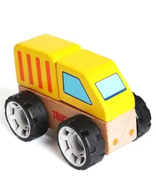 Iwood Wooden Small Vehicle Models Truck - Yellow