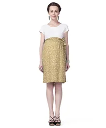House of Napius Comfortable Maternity Dress - Beige