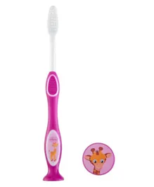 Chicco Purple Milk Teeth Toothbrush - Giraffe