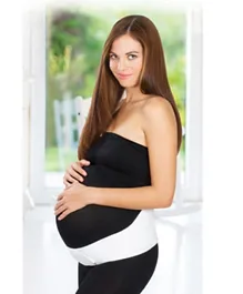 Babyjem Pregnant Belly Support Belt - White