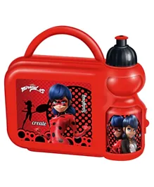 MIRACULOUS Combo Lunch Box Set - Red