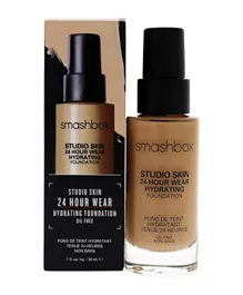 Smashbox Studio Skin 24 Hour Wear Hydrating Foundation # 2.4 Light-medium With Warm-peach Undertone - 30mL