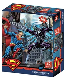 Prime 3D DC Comics Superman vs Brainiac Puzzle - 500 Pieces