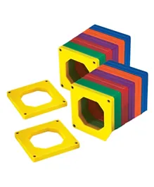 Mad Toys Square Shaped Magnetic Tiles Multicoloured - 24 Pieces