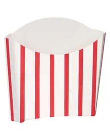 Unique Red and White Striped Snack Containers - Pack of 8