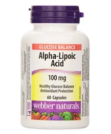 WEBBER NATURALS Alpha Lipoic Acid - 60 Capsules