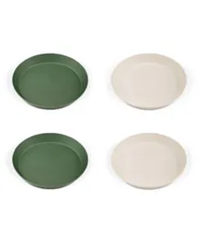 Citron 2022 PLA Plate Set Green/Cream - Pack Of 4