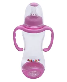 Baby Plus Streamline Baby Feeding Bottle Pink - 225 ml