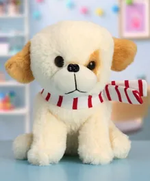 Babyhug Baby Puppy Soft Plush Toy Cream - 22cm , Cuddly Companion for 2+ Years Kids