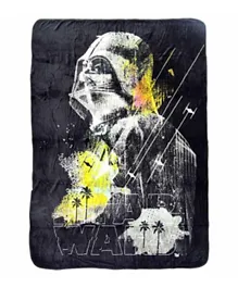 Lucas Star Wars Flannel Blanket - Black