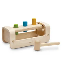 Plan Toys Wooden Pounding Bench Sustainable Play - Multicolour