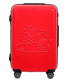 Biggdesign Cats Suitcase Luggage Large - Red