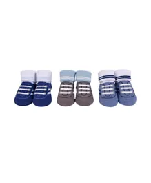 Hudson Childrenswear 3-Pack Sneaker Socks Gift Set - Multicolor