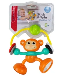 Infantino Stick & Spin High Chair Pal Monkey - Multicolor