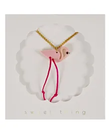 Meri Meri Flamingo Necklace - Pink