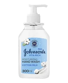 Johnson’s Vita-Rich, Moisturizing Hand Wash Cotton Milk - 300 mL
