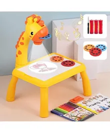 تون تويز - طاولة وجهاز عرض للأطفال للتعلم والرسم