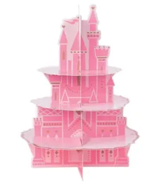 Party Centre Disney Princess Cardboard Castle Treat Stand - Pink