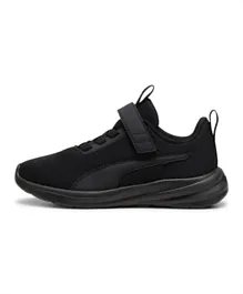PUMA Rickie Runner Hook-and-Loop Strap Sneakers - Black