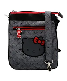 Hello Kitty Zip Closure Shoulder Bag - Grey