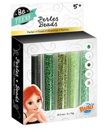 Buki Bead Tubes Pack of 5 - Green
