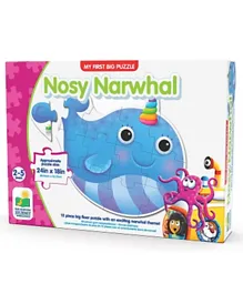 The Learning Journey My Big Nosy Narwhal Floor Puzzle Set - 12 Pieces