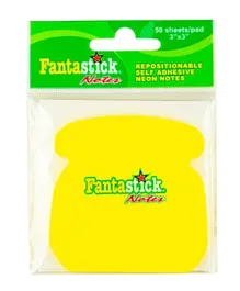 Fantastick Fluorescent Phone Stick Notes - Yellow
