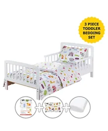 Kinder Valley Toddler Bedding Set Circus Friends Pack of 3 - Multicolour
