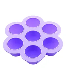 Eazy Kids Food Freezer Tray With 7 Moulds - Purple