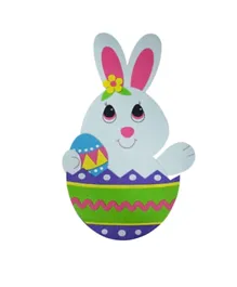Party Magic Easter Bunny Hanging Decoration Pack of 1 - Multicolor