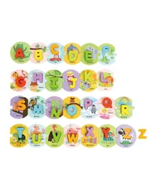Tooky Toy Alphabet Puzzle - 52 Pieces