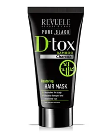 REVUELE Pure Black Restoring Hair Mask - 200mL