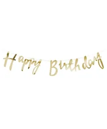 Party Propz Happy Birthday Banner Letters - Gold