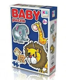 KS Games Baby Puzzle Jungle Animals - 13 Pieces
