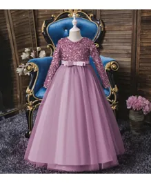 DDaniela Princess Embellished Dress - Purple