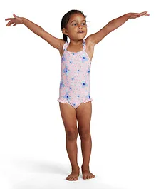 Speedo Koko Koala Allover Thinstrap Swimsuit - Pink
