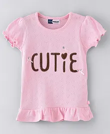 Mom's Love Short Sleeves Top - Pink
