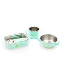 Mini Panda 5-in-1 Lunchville Meal Set Durable & BPA Free Lunchbox - Turquoise