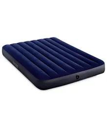 Intex Downy Double Airbed - Royal Blue