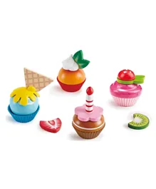Hape Wooden Cupcakes - Multicolour