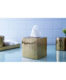 PAN Home Ambrose Tissue Box Cover - Gold