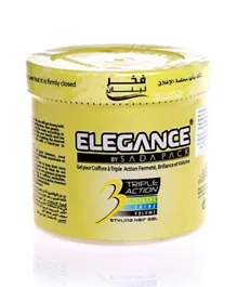 Elegance Triple Action Hair Gel Yellow - 1000 ml