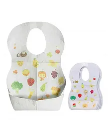 Star Babies Disposable Bibs Pack of 10 - Fruits